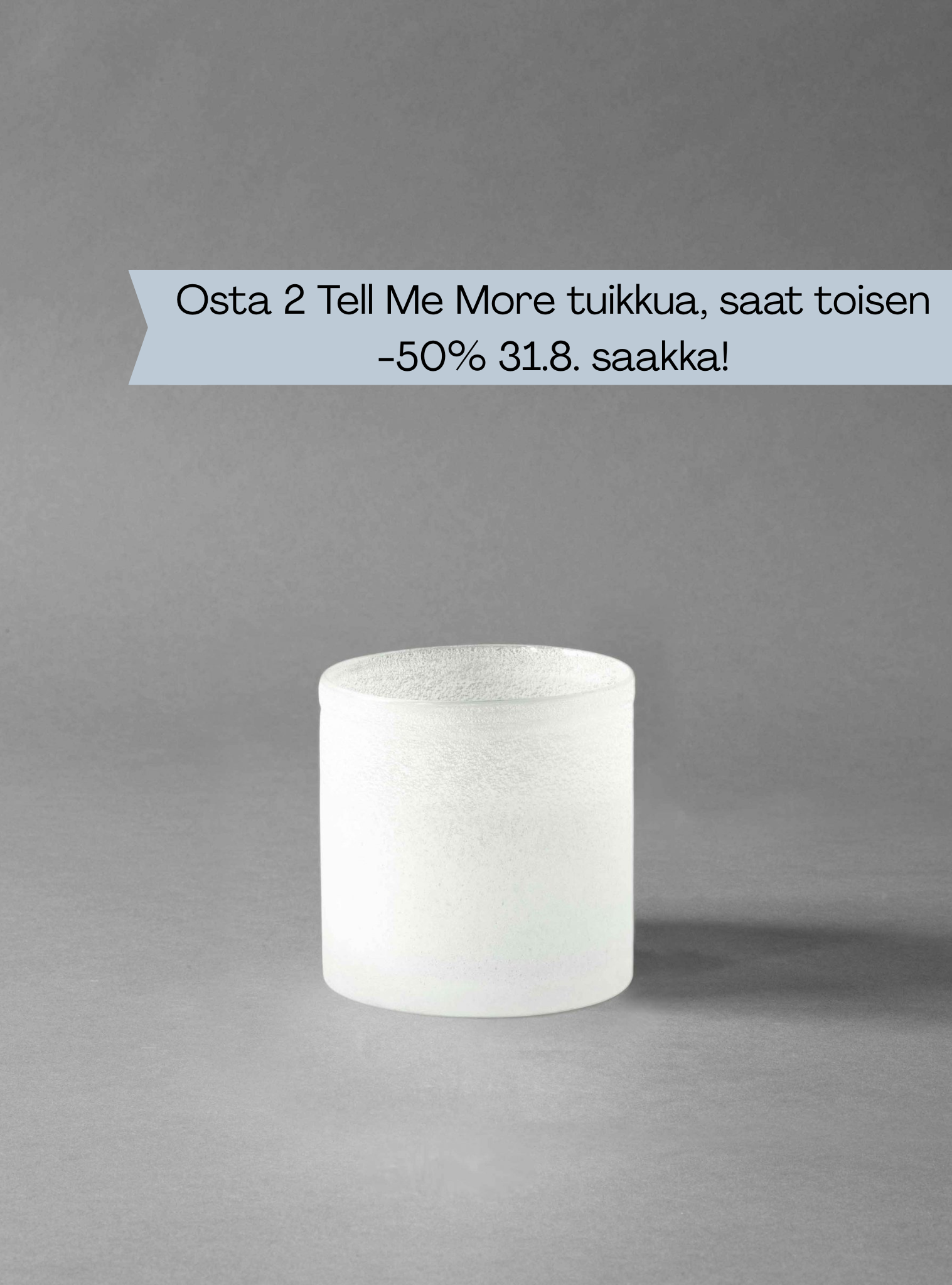 Huurrettu tuikku S-koko Valkoinen