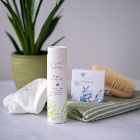 Nestemäinen Teepuushampoo