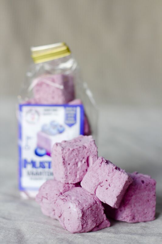 Mustikka vaahtokarkki 70g