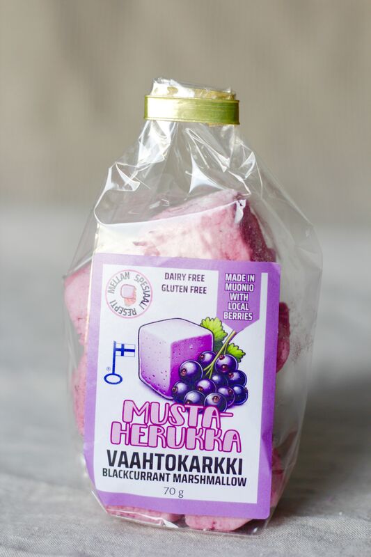 Mustaherukka vaahtokarkki 70g