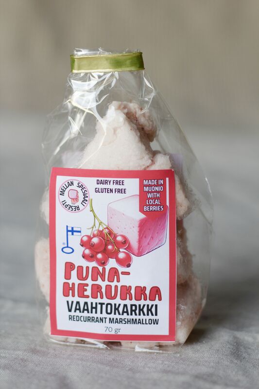 Punaherukka vaahtokarkki 70g