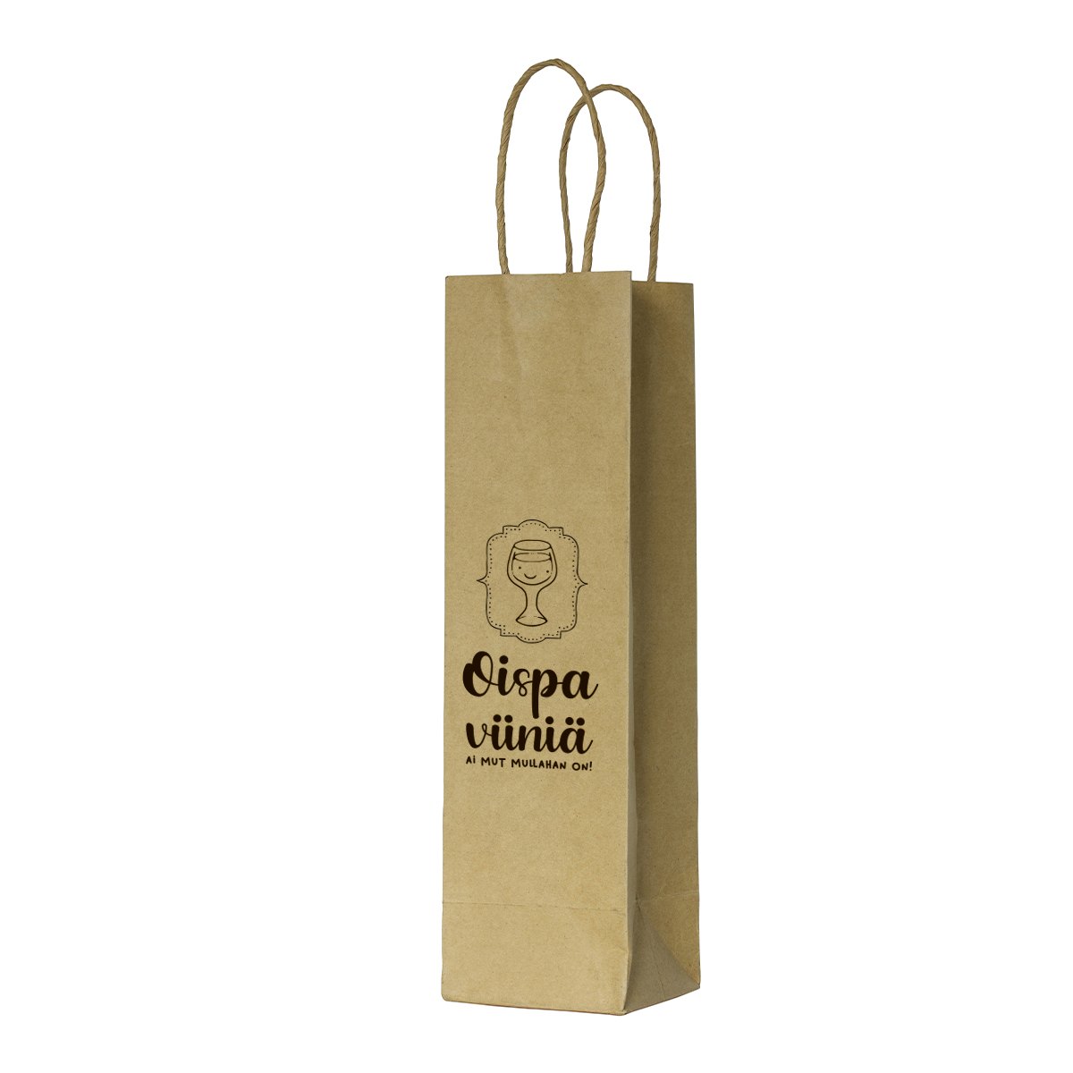 Oispa viiniä pullokassi