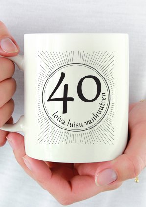 Pyöreät päivät 40 Kahvikuppi