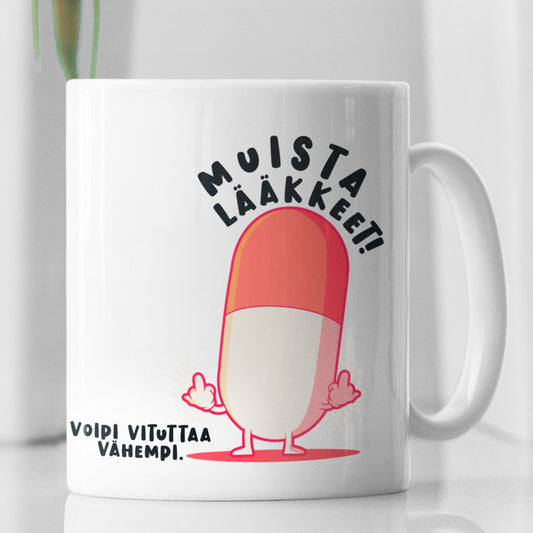 Muista lääkkeet Kahvikuppi 3,3dl